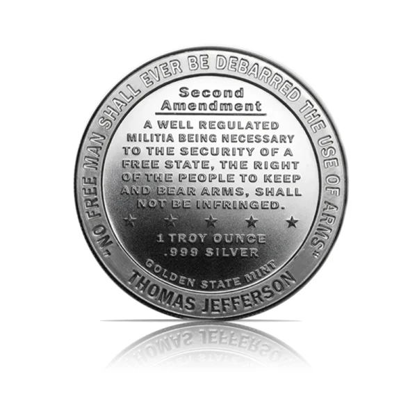 Second Amendment 1 oz Silver Rounds (Set of 10) | Mendoza's Precious Metals