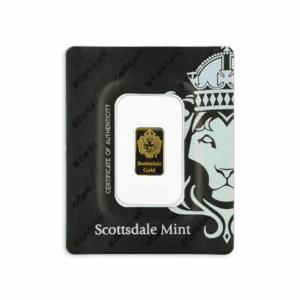 Scottsdale Lion 2 Gram Gold Bar