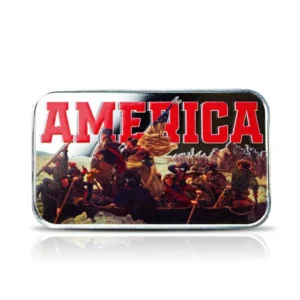 Colored Scottsdale Patriotic America Crossing the Delaware 1 oz Silver Bar