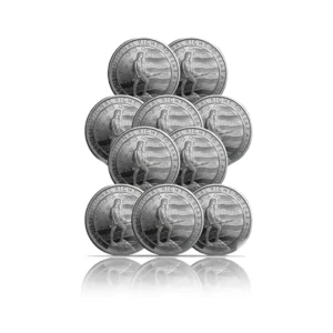 Second Amendment 1 oz Silver Rounds (Set of 10)