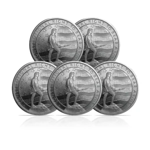 Second Amendment 1 oz Silver Rounds (Set of 5)