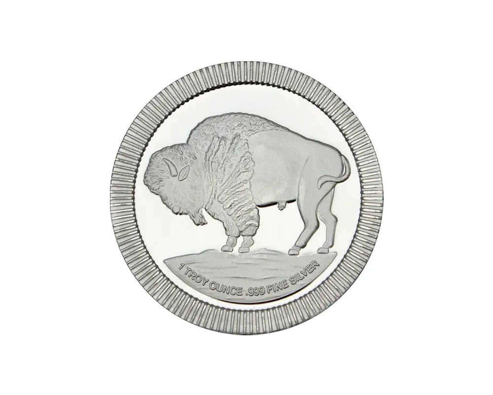 SilverTowne Buffalo Stacker 1 oz Silver Round