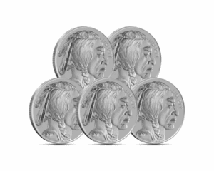 Sunshine Mint Buffalo 1 oz Silver Round (Set of 5)