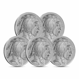 Sunshine Mint Buffalo 1 oz Silver Round (Set of 5)