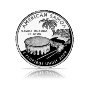 2009-S - America the Beautiful Quarter - American Samoa Silver Proof Coin