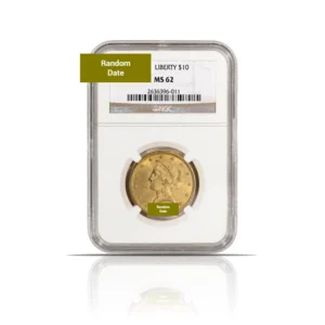 Pre-1933 – $10 Liberty Eagle Gold Coin (MS62, NGC or PCGS)
