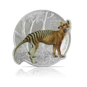 2021 – PAMP Solomon Islands Tasmanian Tiger Prooflike 1 oz Silver Coin