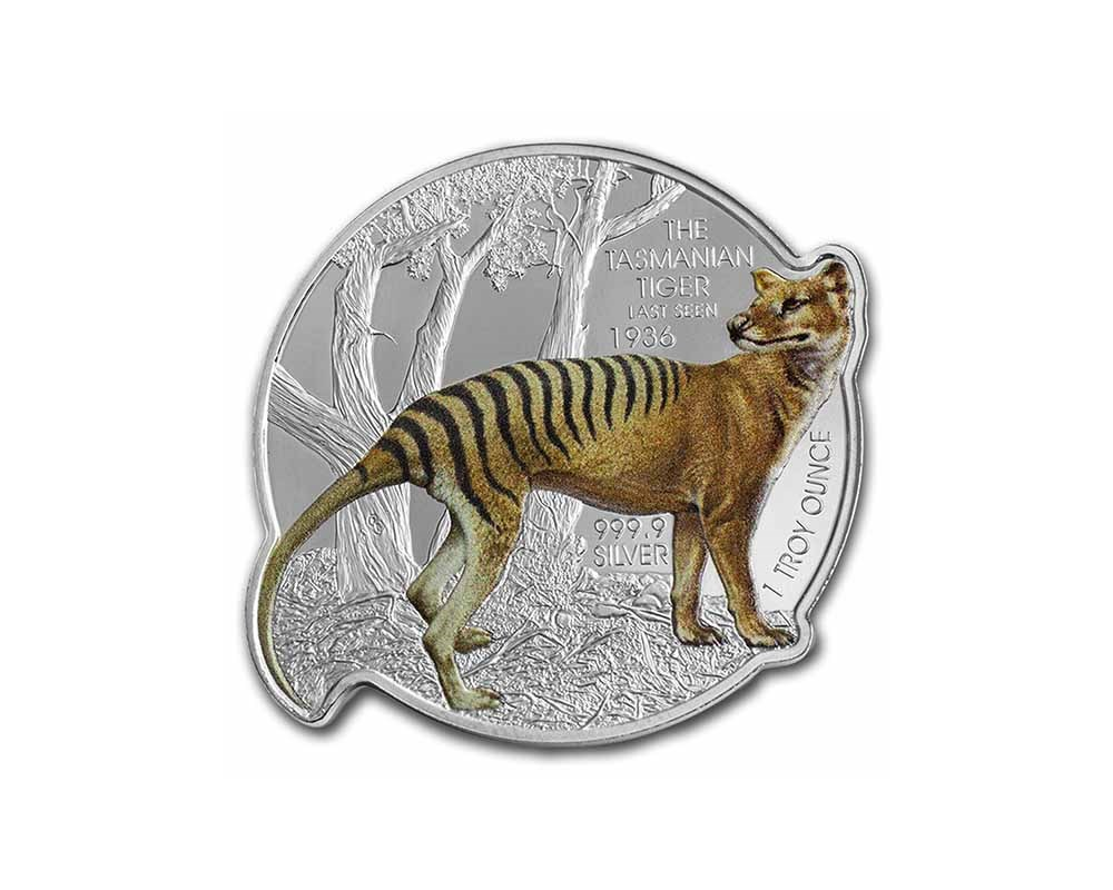 2021 – PAMP Solomon Islands Tasmanian Tiger Prooflike 1 oz Silver