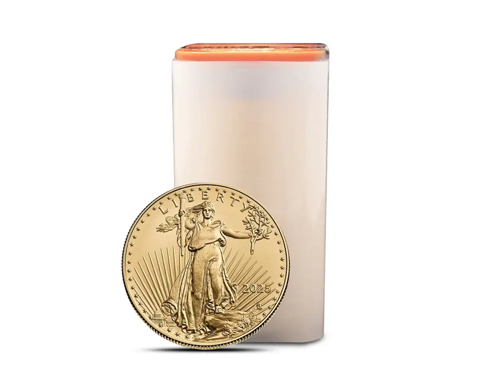 2025 – American Eagle (BU) 1 oz Gold Coins (Tube of 20 coins)