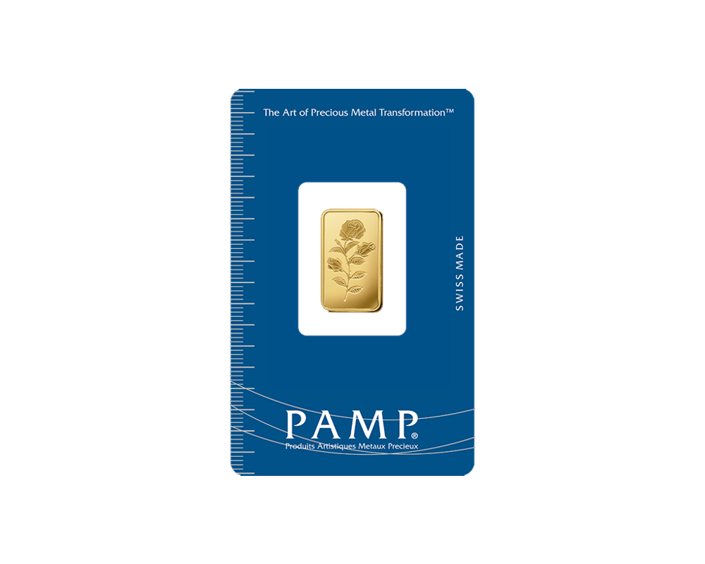 PAMP Rosa 5 Gram Gold Bar