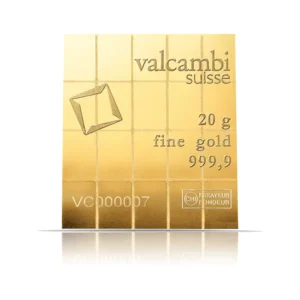 Valcambi 1 gram Gold Bars (20 Gram CombiBar)