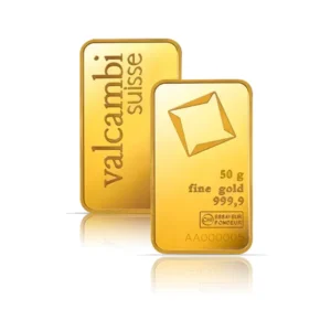 Valcambi 50 Gram Mint Gold Bar