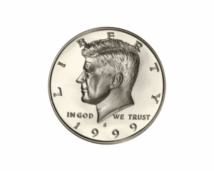 1999 S – Kennedy Half Dollar Silver Proof Coin