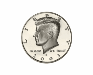 2003 S – Kennedy Half Dollar Silver Proof Coin