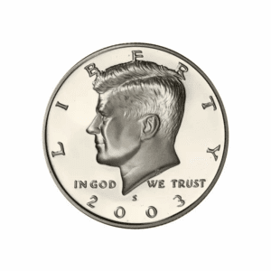 2003 S – Kennedy Half Dollar Silver Proof Coin