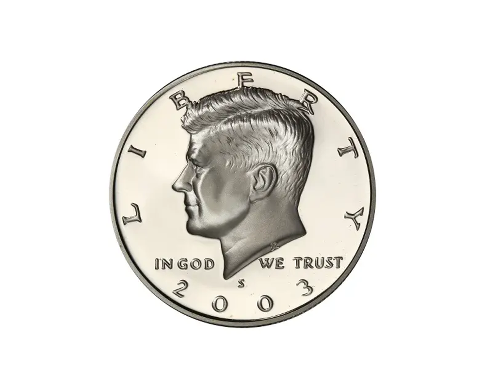 2003 S – Kennedy Half Dollar Silver Proof Coin