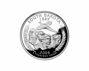 2006 S – America the Beautiful Quarter Silver Proof Coin – SOUTH DAKOTA