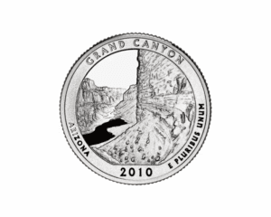 2010 S – America the Beautiful Quarter Silver Proof Coin – Grand Canyon