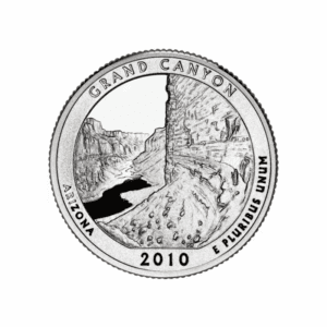 2010 S – America the Beautiful Quarter Silver Proof Coin – Grand Canyon