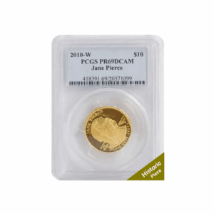 2010-W – First Spouse Jane Pierce 1/2 oz Gold Proof Coin (PR69, PCGS DCAM)
