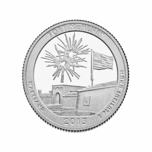 2013 S – America the Beautiful Quarter Silver Proof Coin – Fort McHenry