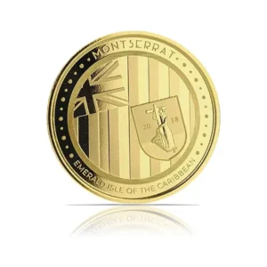 2018 - EC8 Montserrat Emerald Isle (BU) 1 oz Gold Coin