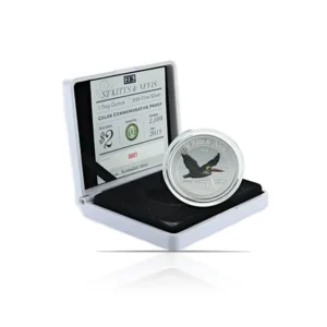 2018 - Colored EC8 St. Kitts & Nevis: Brown Pelican 1 oz Silver Proof Coin