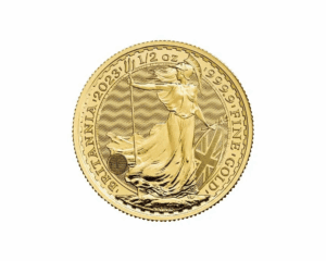 2023 – British Royal Mint Britannia King Charles III (BU) 1/2 oz Gold Coin