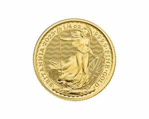 2023 – British Royal Mint Britannia King Charles III (BU) 1/4 oz Gold Coin