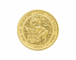 2023 – Great Britain Tudor’s Beasts: Yale of Beaufort (BU) 1/4 oz Gold Coin
