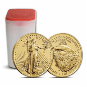 2024 – American Eagle (BU) 1 oz Gold Coins (Tube of 20 coins)