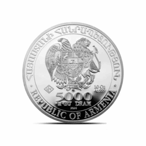2024 – Armenia Noah’s Ark (BU) 10 oz Silver Coin