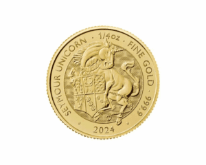 2024 – British Tudor Beasts Seymour Unicorn (BU) 1/4 oz Gold Coin