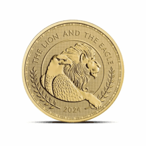 2024 – British Lion and American Eagle (BU) 1 oz Gold Coin