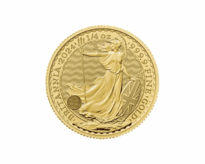 2024 – British Royal Mint Britannia (BU) 1/4 oz Gold Coin