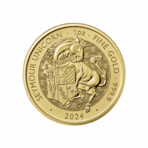 2024 – British Tudor Beasts: Seymour Unicorn (BU) 1 oz Gold Coin