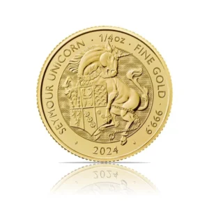 2024 – British Tudor Beasts Seymour Unicorn (BU) 1/4 oz Gold Coin
