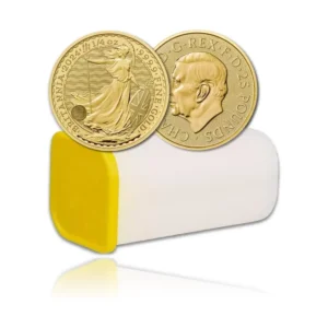 2024 - British Royal Mint Britannia (BU) 1/4 oz Gold Coins (Tube of 25)