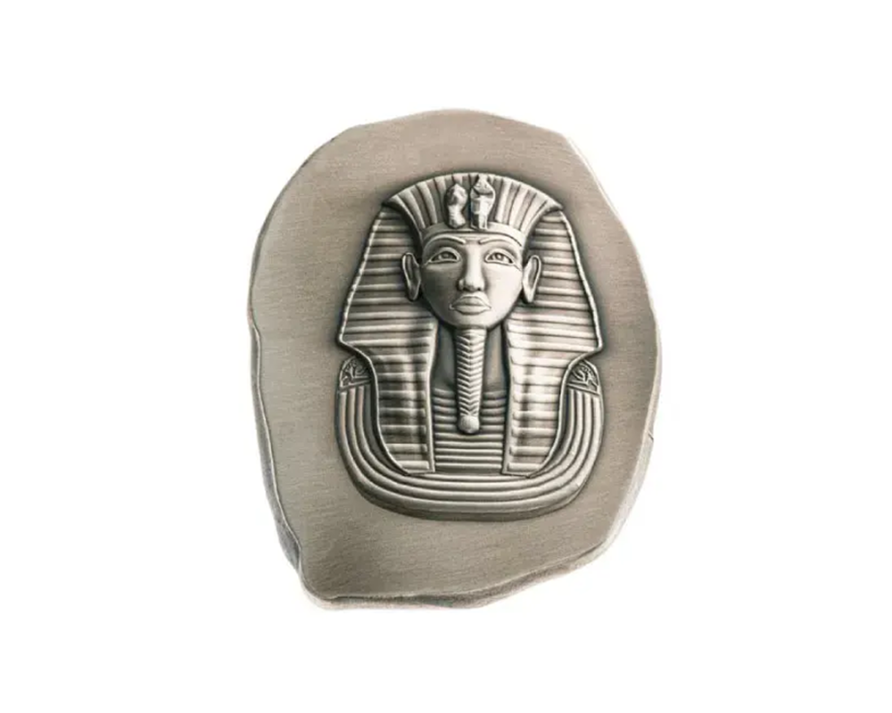 Argentia King Tut (UHR) Antiqued 5 oz Silver Bar