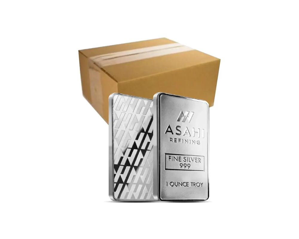 Asahi 1 oz Silver Bars (Box of 500)