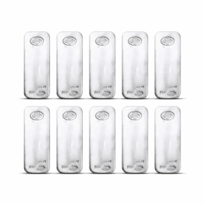 Asahi 100 oz Silver Bars (Set of 10)