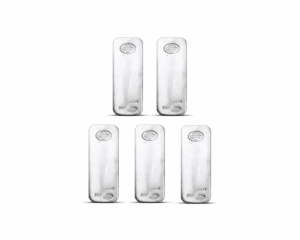 Asahi 100 oz Silver Bars (Set of 5)