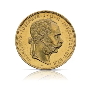 20 Francs / 8 Florin Austrian (Avg. Circulated) Gold Coin