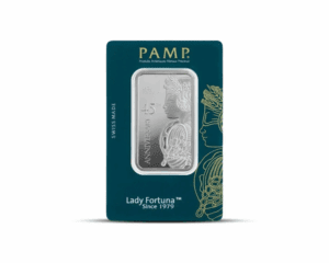 PAMP Lady Fortuna™ 45th Anniversary 1 oz Silver Bar (In Assay)