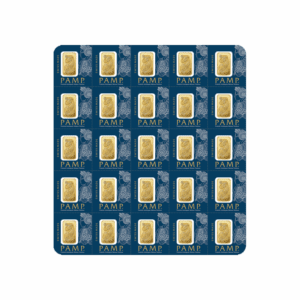 PAMP 1 Gram Gold Bars (MULTIGRAM of 25)