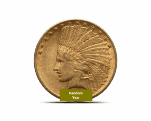 Pre-1933 – $10 Indian Eagle (XF) Gold Coin
