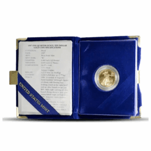 Random Year – American Eagle 1/4 oz Gold Proof Coin (Original Mint Box)