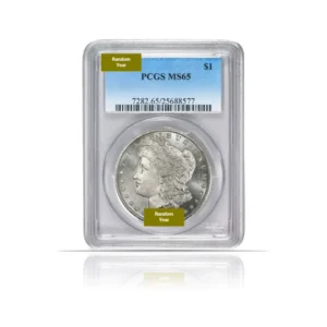Random Year Pre-1921 – Morgan One Dollar Silver Coin (MS65, PCGS)