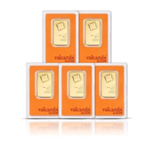 Valcambi *Assay 1 oz Gold Bars (Set of 5)