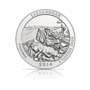 2014 - America The Beautiful Shenandoah NP Virginia 5 oz Silver Coin